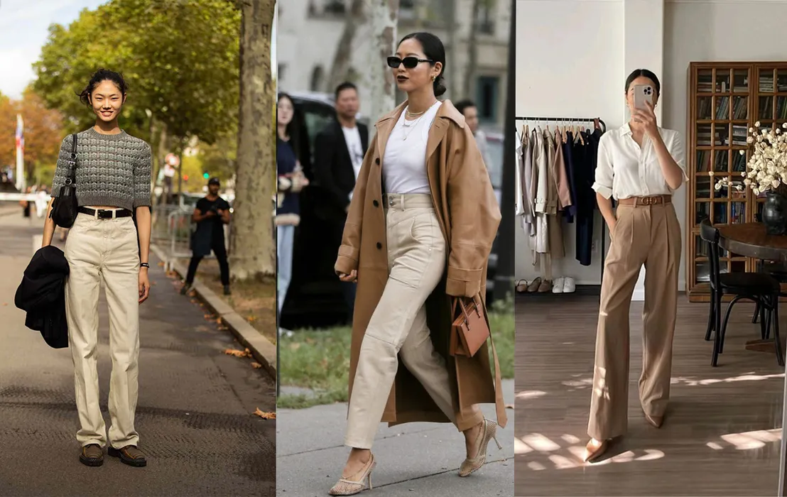 Quần Màu Be Phối Áo Màu Gì Nữ? 10+ Gợi Ý Thời Thượng 7 phối đồ cá tính nữ