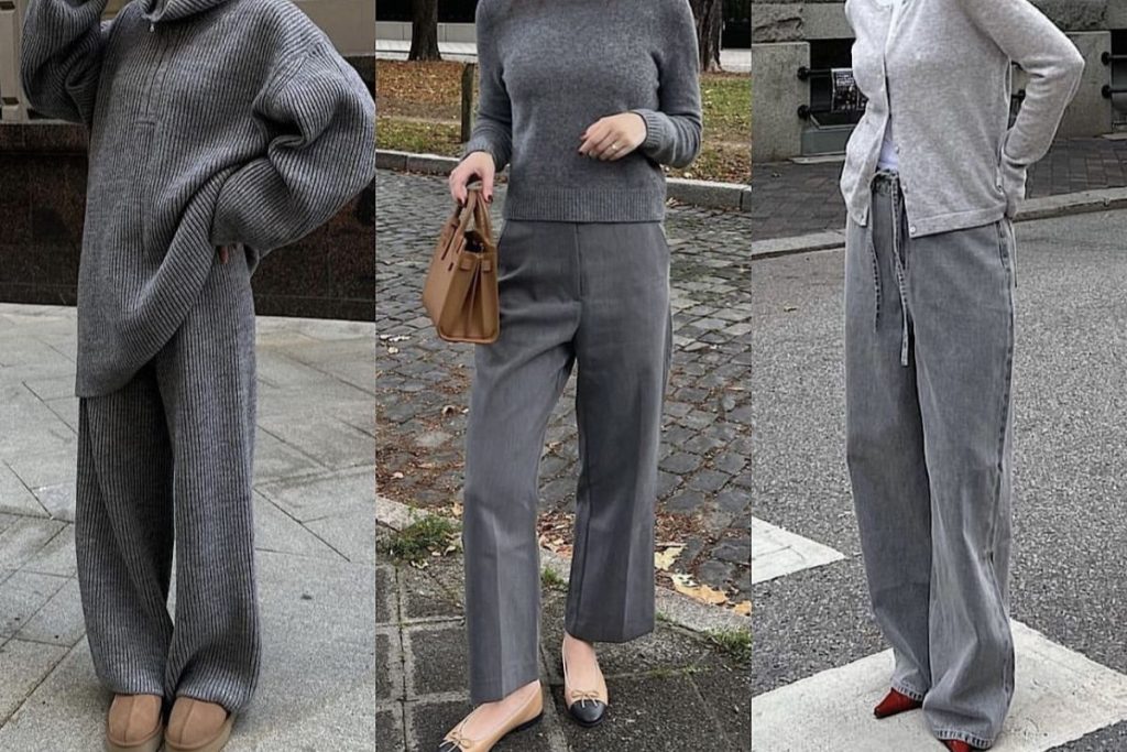 quan mau ghi xam phoi voi ao mau gi 2772