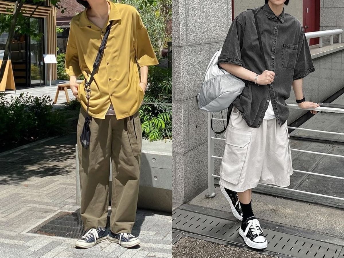 10+ Cách Mặc Áo Sơ Mi Phá Cách Sành Điệu Và Cuốn Hút 8 Phối đồ với áo sơ mi oversize cá tính