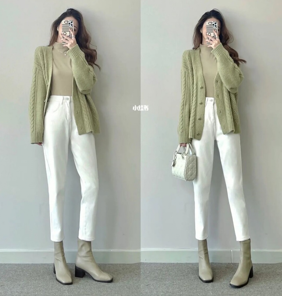 Quần jean trắng nữ phối với áo gì