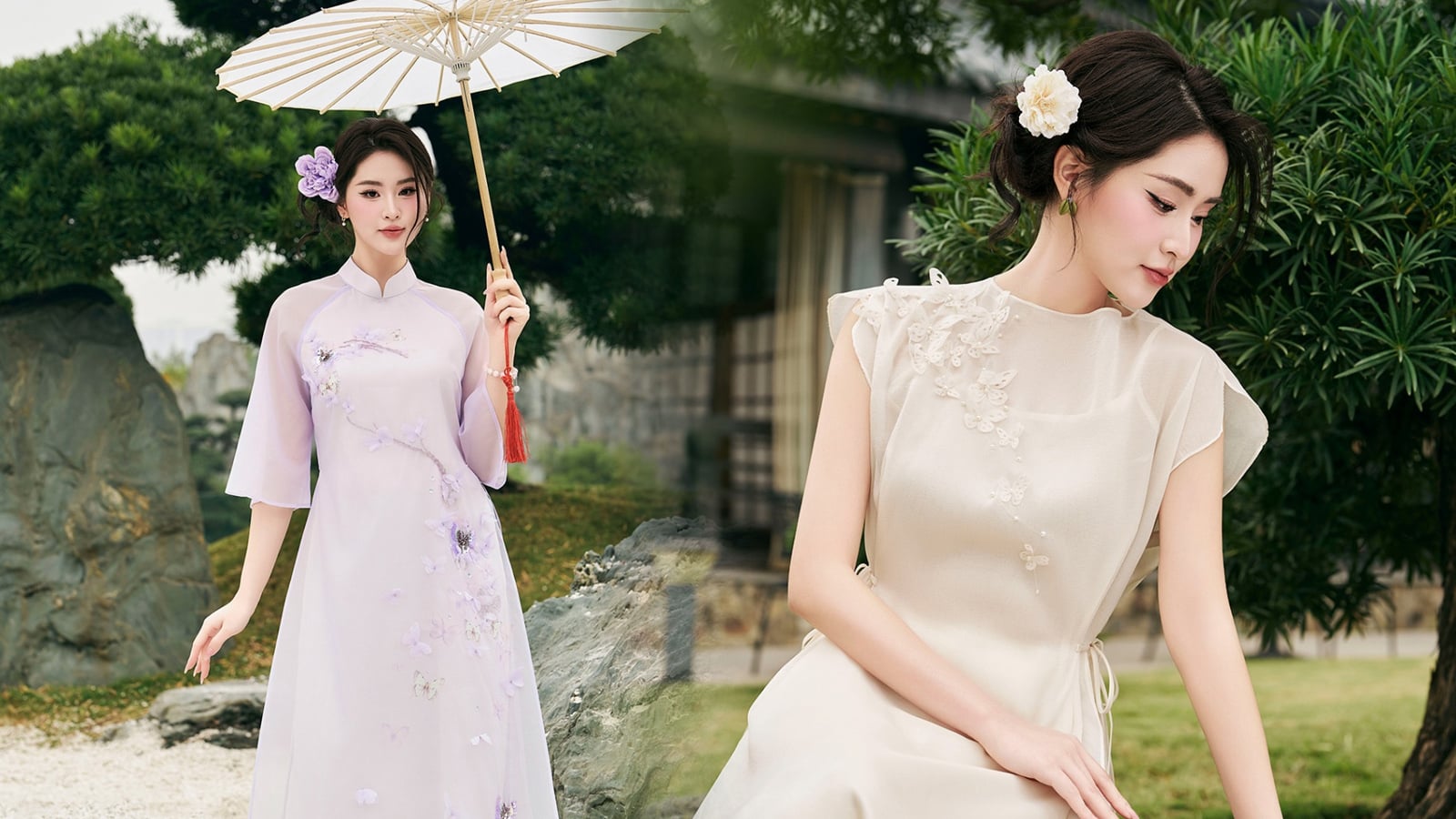 cách tạo dáng chụp ảnh áo dài tết