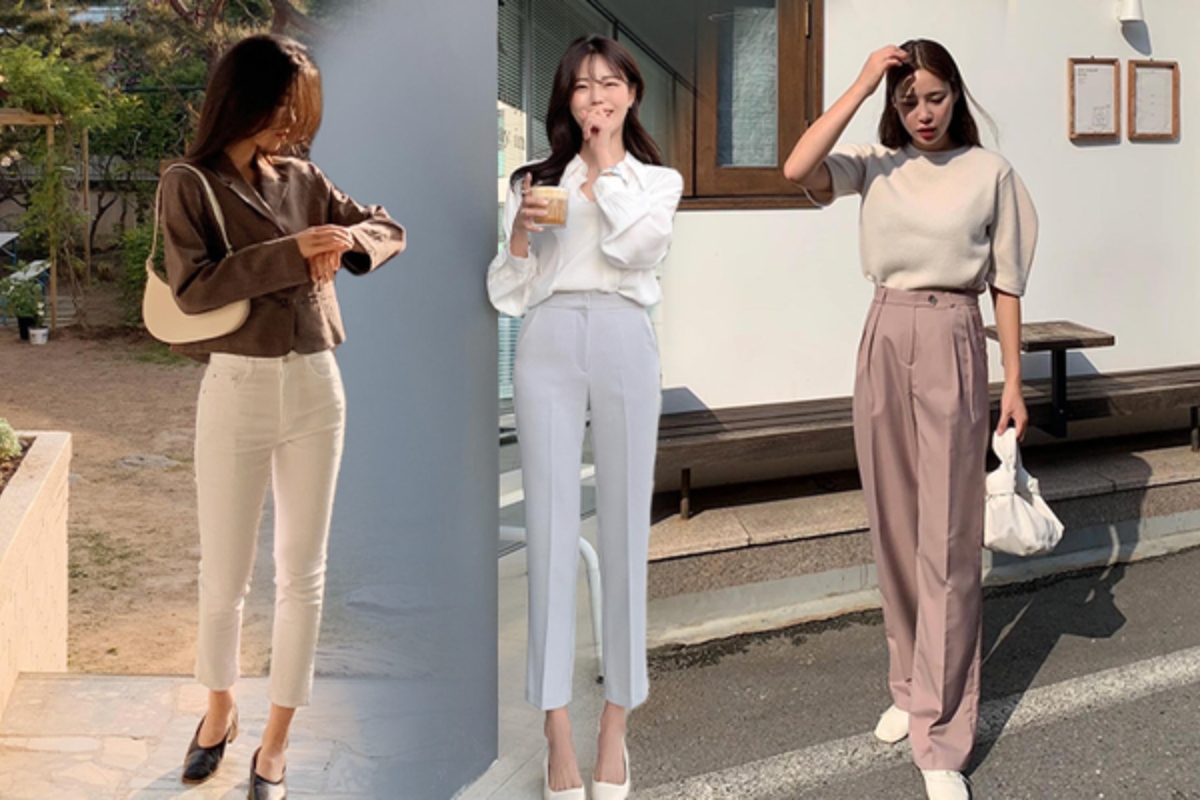 Quần Màu Be Phối Áo Màu Gì Nữ? 10+ Gợi Ý Thời Thượng 5 quần màu be phối áo màu xanh