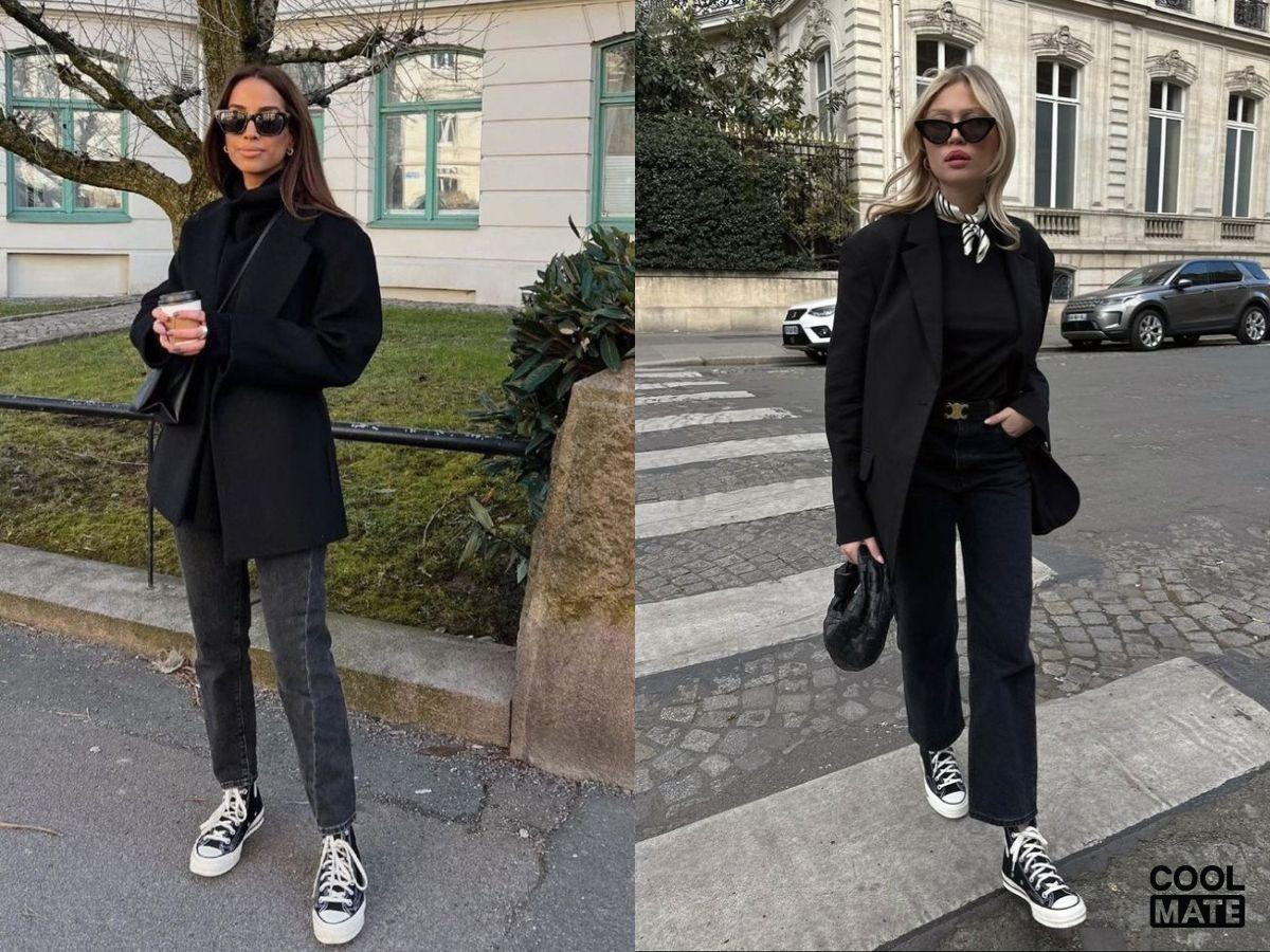 Phối giày búp bê với quần jean nữ thanh lịch