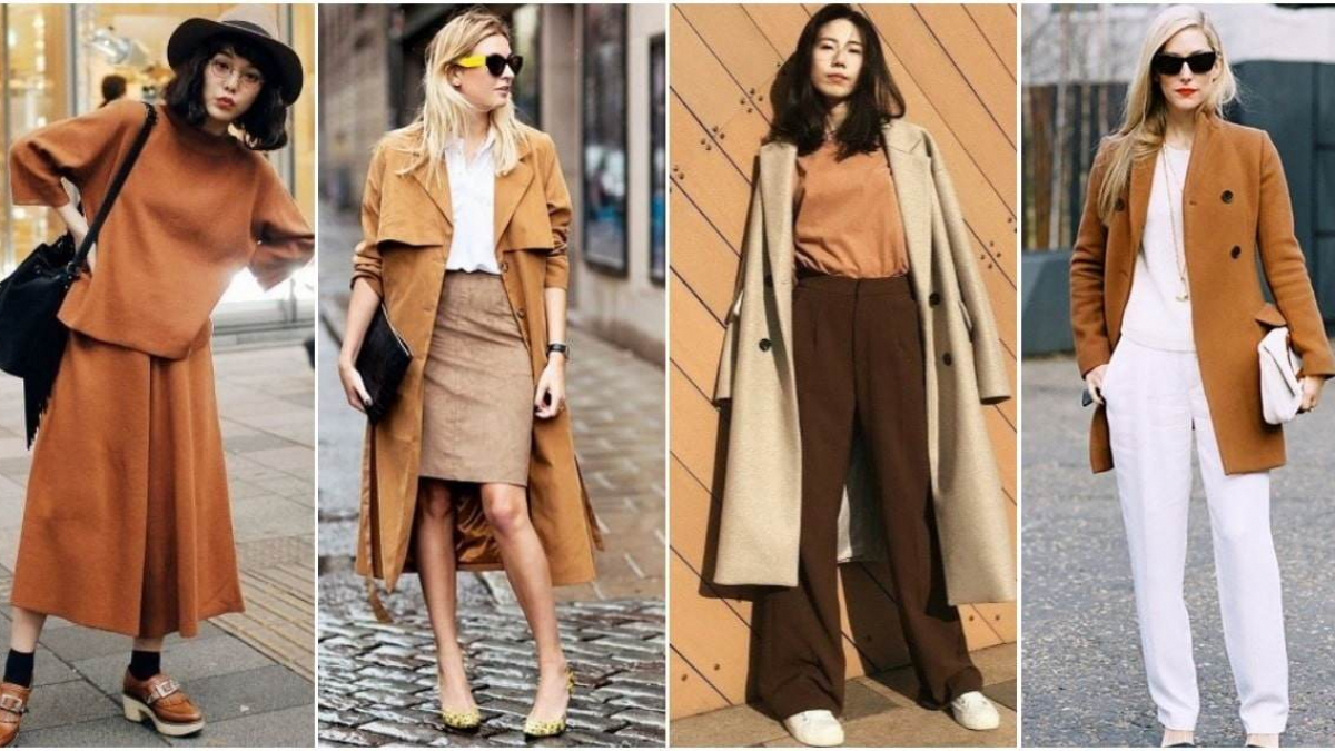 Áo nâu phối quần màu gì mùa đông