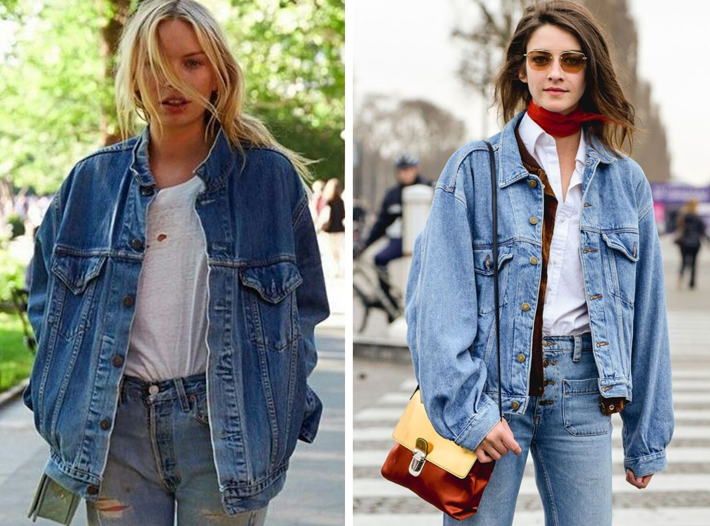 15+ Cách Phối Đồ Với Áo Khoác Jean Nữ Sành Điệu Hack Dáng 5 Mix đồ với áo khoác jean nữ và váy