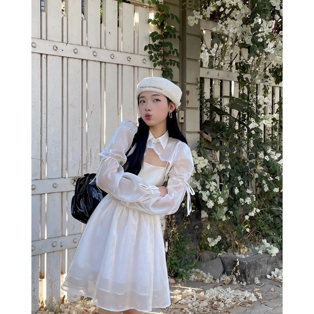 đầm organza thiết kế