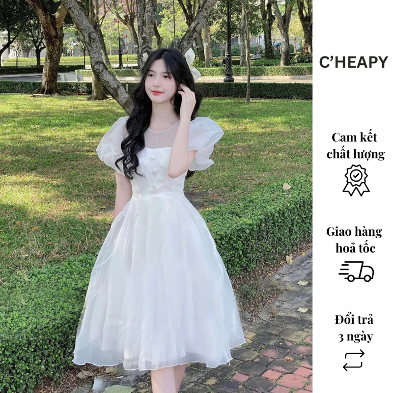 Đầm Công Chúa Tiểu Thư 2 Lớp Cao Cấp, Chất Lượng Hàng Đầu