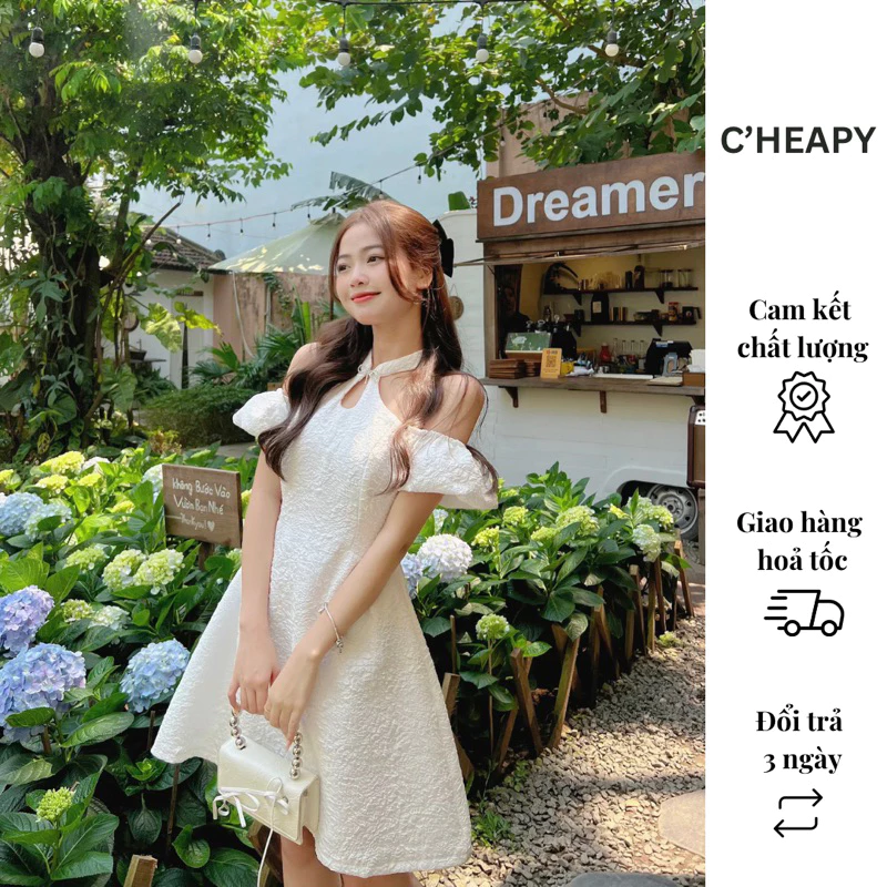 Đầm Trễ Vai Dự Tiệc Cổ Yếm 2026 Sang Trọng, Cao Cấp 12 Đầm trễ vai dự tiệc cổ yếm sang trọng