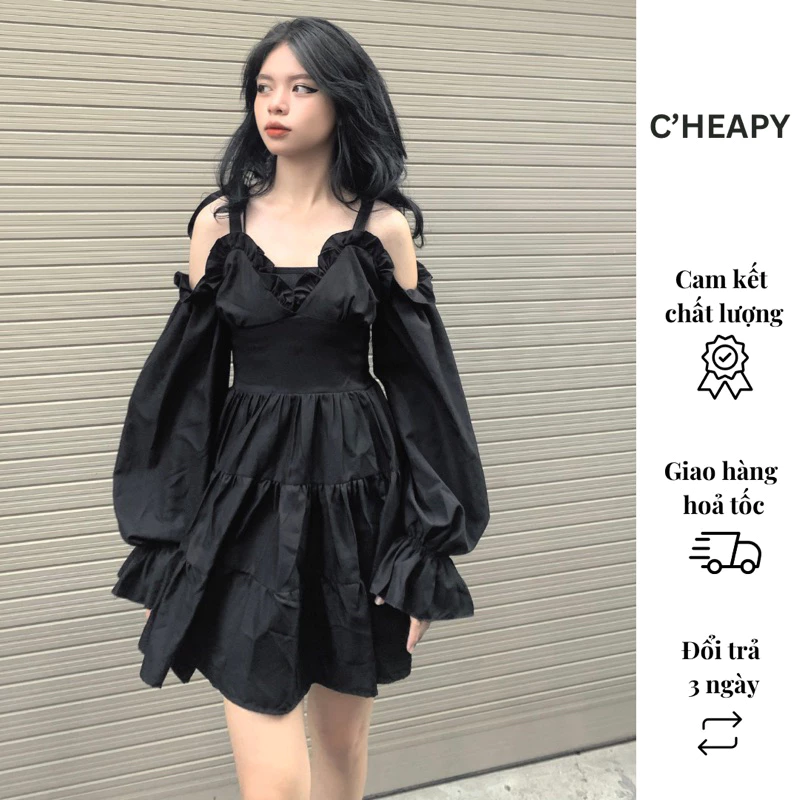 Đầm Hai Dây Snow Voan Tơ Cao Cấp, Thiết Kế Tinh Khôi