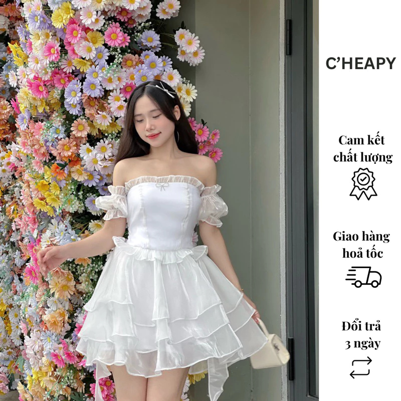 Đầm Cúp Ngực Cheapy Mẫu 1 Cao Cấp, Tôn Dáng Cực Đẹp