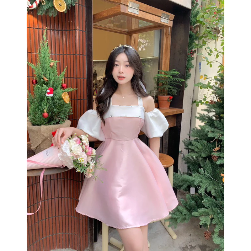 Áo Đầm Trễ Vai Cao Cấp Chính Hãng 4 Áo Đầm Trễ Vai Cao Cấp Chính Hãng - Ảnh 4