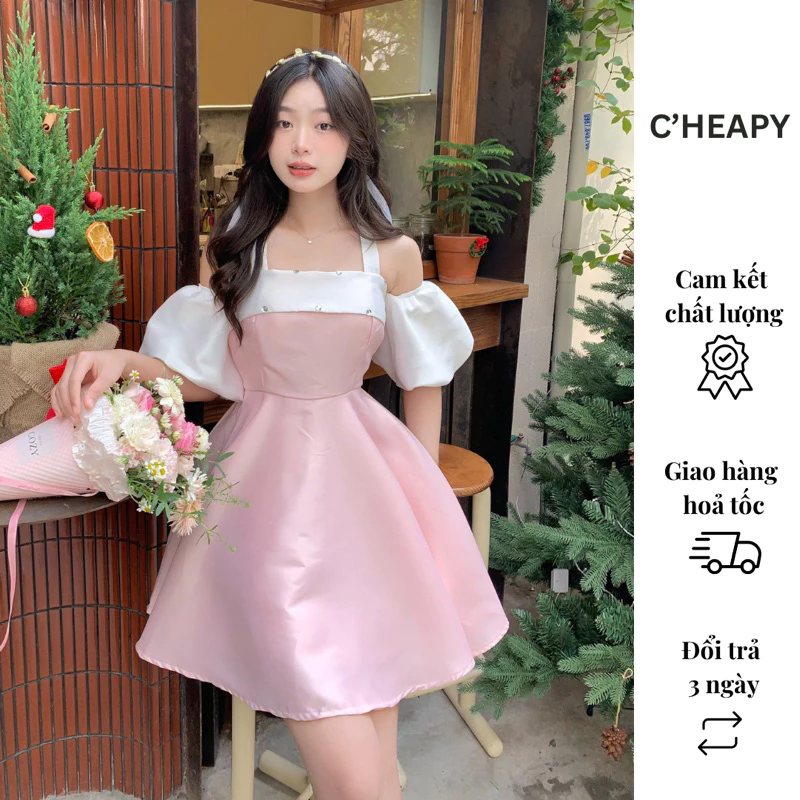 Áo Đầm Trễ Vai Cao Cấp Chính Hãng 12 áo đầm trễ vai cao cấp