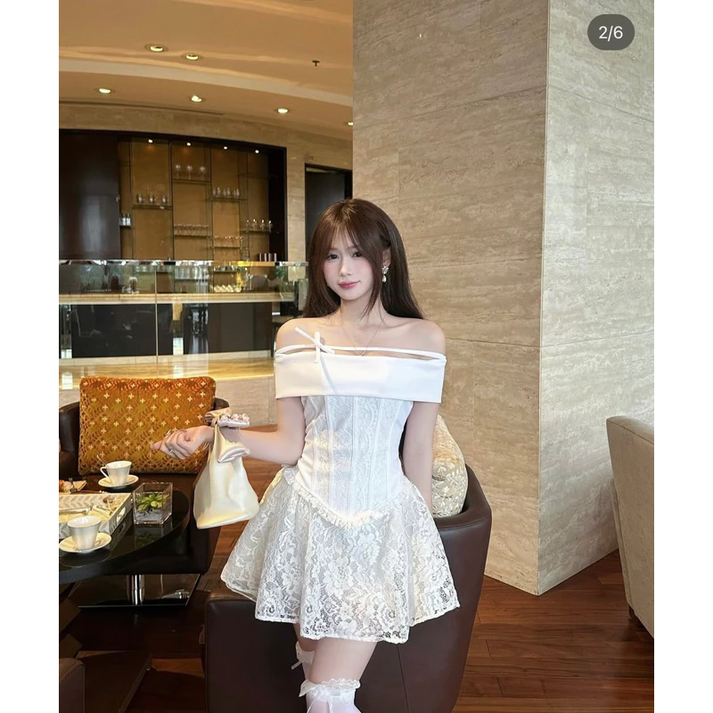 Set Áo Váy Viền Ren OLIVIA Cao Cấp, Chất Lượng Số 1 13 Chất liệu cao cấp của set áo váy OLIVIA