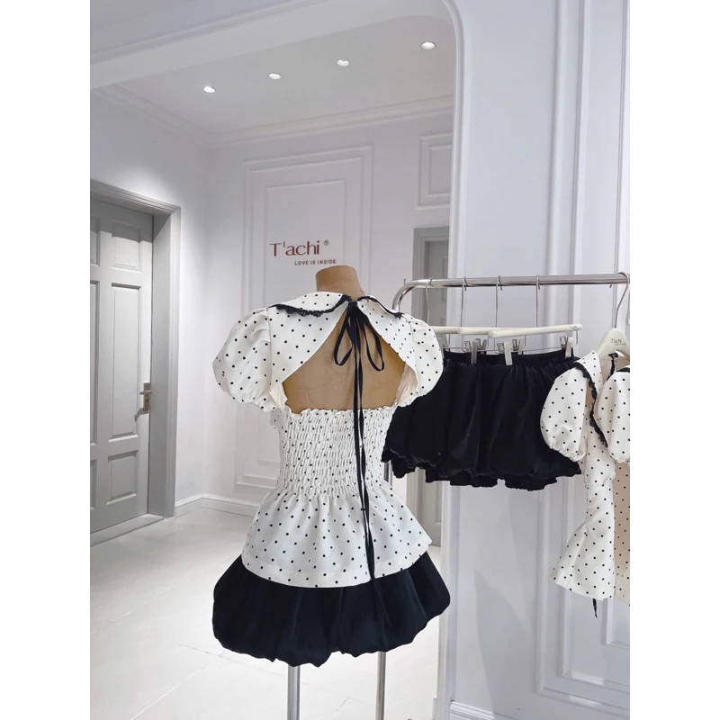 Set Áo Váy Hở Lưng Lụa Mango Cao Cấp Tinh Tế 23 mẫu set đồ nữ hở lưng Cheapy