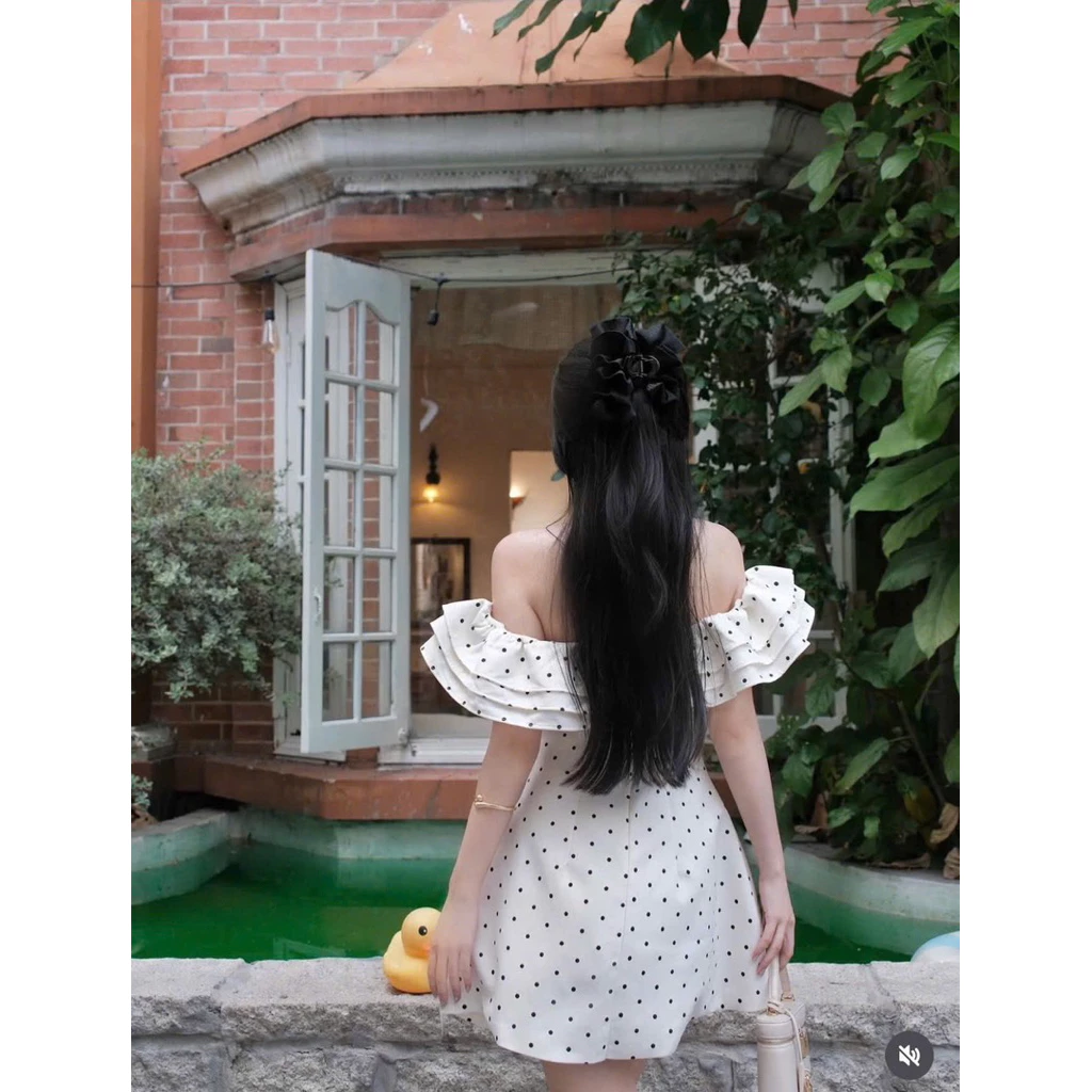 Đầm Trễ Vai Bèo Voan Lụa Cao Cấp, Mẫu 1 Thời Thượng 3 Đầm Trễ Vai Bèo Voan Lụa Cao Cấp, Mẫu 1 Thời Thượng - Ảnh 3