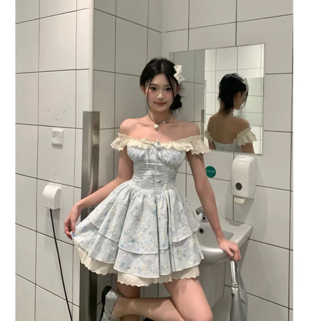 Đầm Trễ Vai Tay Phồng Cúp Ngực 2 Lớp Cao Cấp, Giá Tốt 6 Đầm Trễ Vai Tay Phồng Cúp Ngực 2 Lớp Cao Cấp, Giá Tốt - Ảnh 6