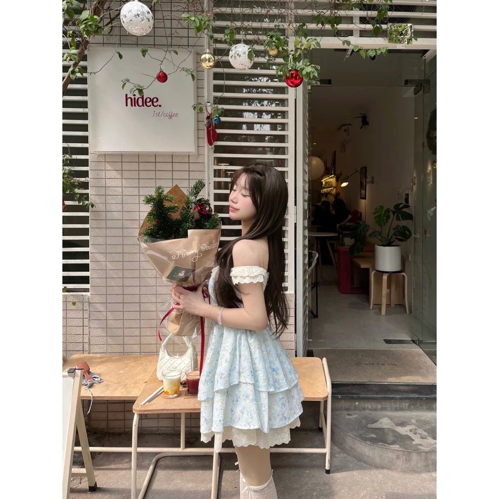 Đầm Trễ Vai Tay Phồng Cúp Ngực 2 Lớp Cao Cấp, Giá Tốt 5 Đầm Trễ Vai Tay Phồng Cúp Ngực 2 Lớp Cao Cấp, Giá Tốt - Ảnh 5