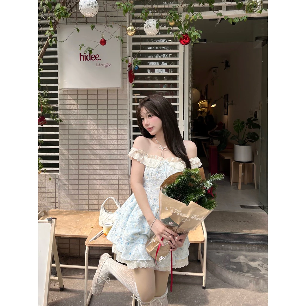 Đầm Trễ Vai Tay Phồng Cúp Ngực 2 Lớp Cao Cấp, Giá Tốt 4 Đầm Trễ Vai Tay Phồng Cúp Ngực 2 Lớp Cao Cấp, Giá Tốt - Ảnh 4