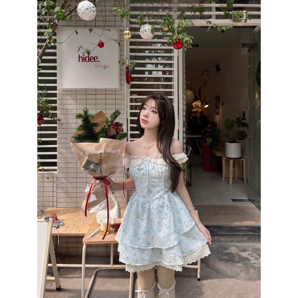 Đầm Trễ Vai Tay Phồng Cúp Ngực 2 Lớp Cao Cấp, Giá Tốt 17 áo đầm trễ vai cao cấp