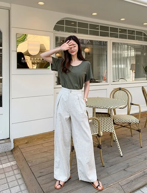 Phối đồ với quần đũi ống rộng