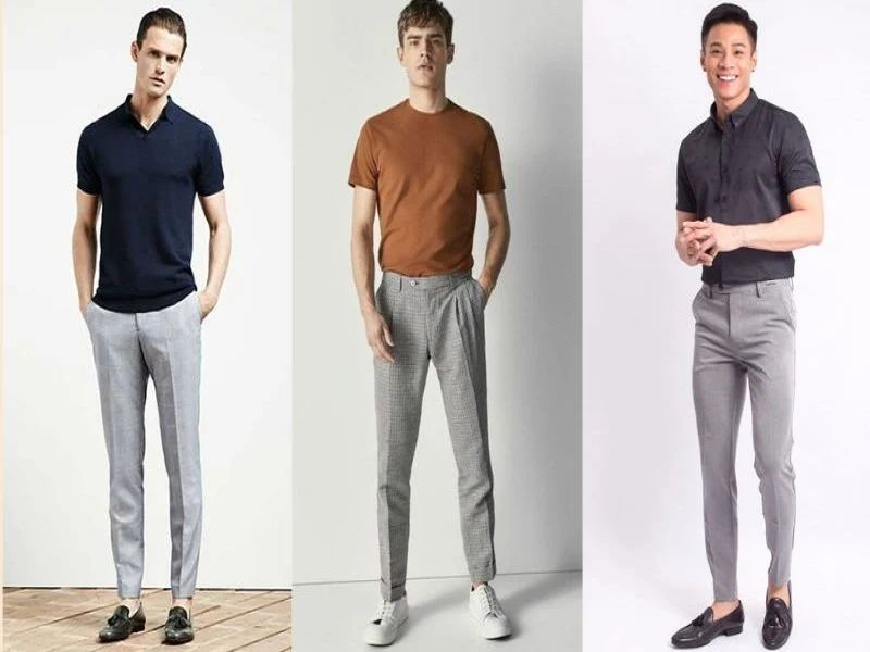 Quần Xám Mặc Áo Gì? 11+ Cách Phối Đồ Cực Sành Điệu 9 Quần xám mặc áo gì cho nam giới