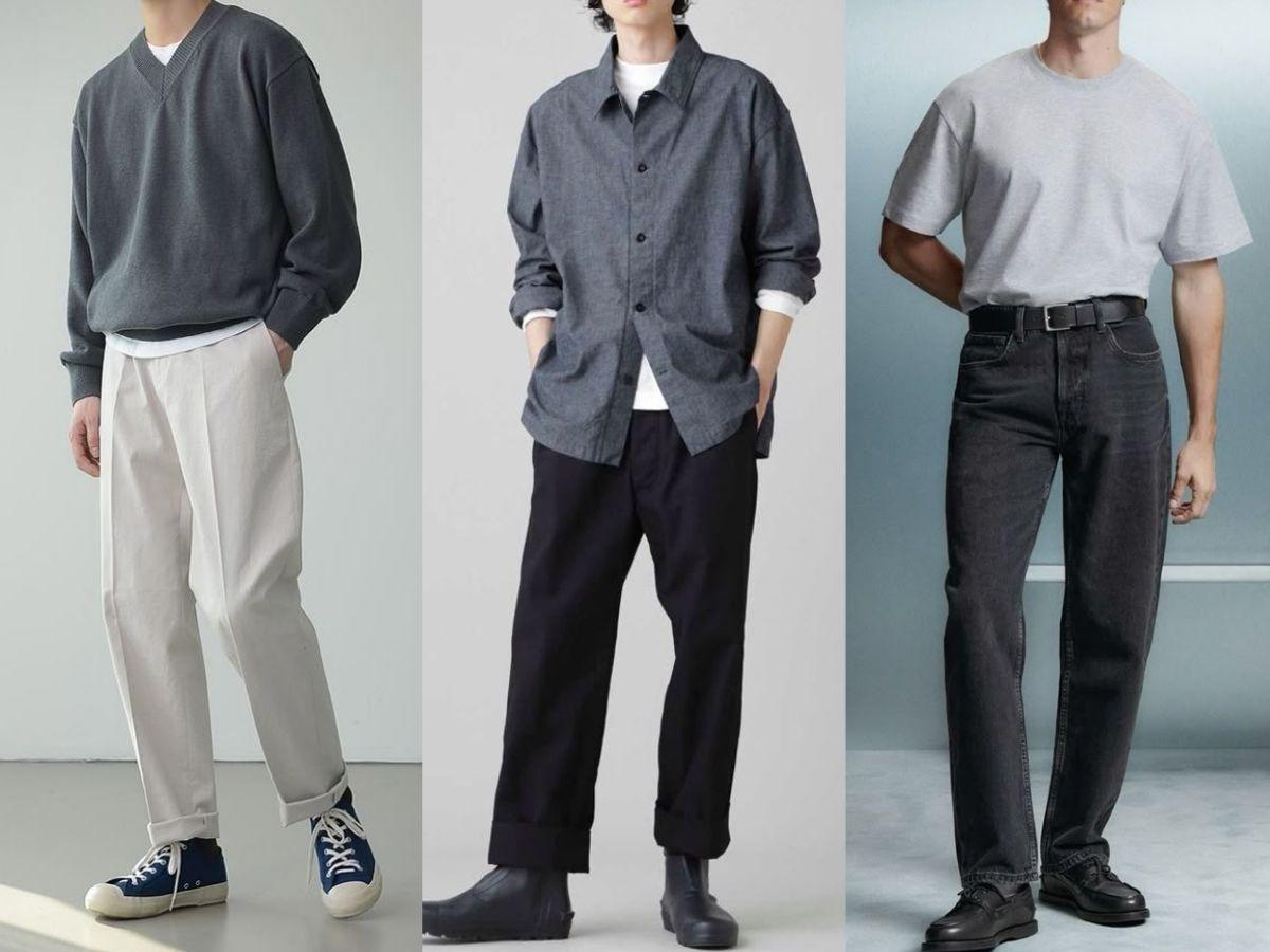 Quần Xám Mặc Áo Gì? 11+ Cách Phối Đồ Cực Sành Điệu 3 Phối màu xám và màu be