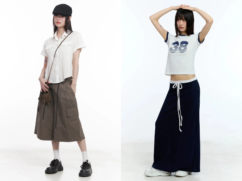 Lỗi cần tránh khi phối đồ với chân váy chữ a dài