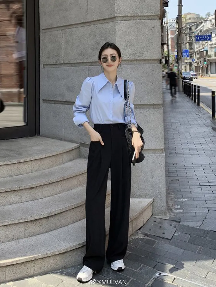 20+ Cách Phối Đồ Với Quần Âu Nữ Thanh Lịch & Hack Dáng 6 Phối đồ với quần âu nữ mùa đông