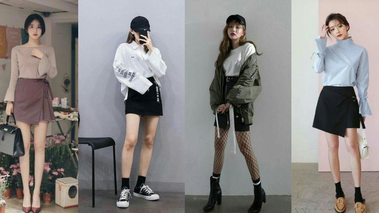 Cách phối đồ với chân váy chữ a dài