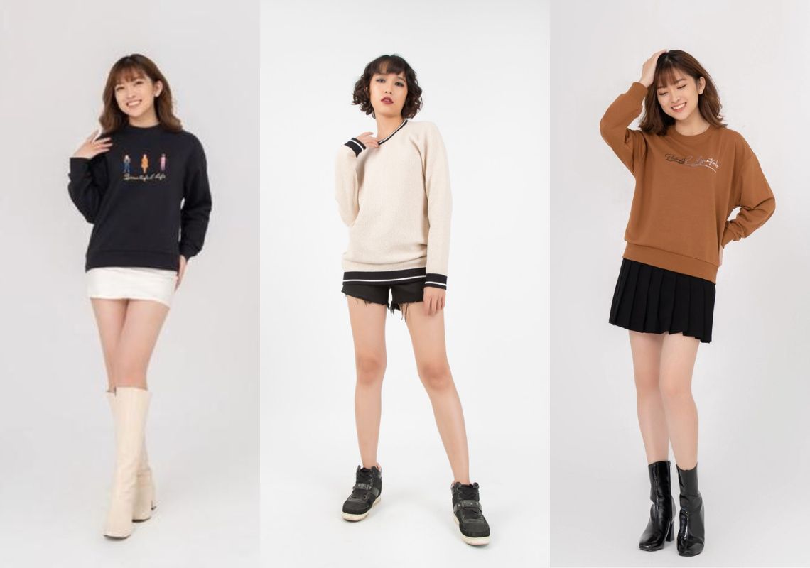 Cách phối đồ với quần short nữ mùa đông