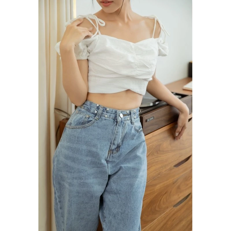 Áo Croptop Xoni Cao Cấp, 3 Kiểu Phối Đồ Sành Điệu 3 Áo Croptop Xoni Cao Cấp, 3 Kiểu Phối Đồ Sành Điệu - Ảnh 3