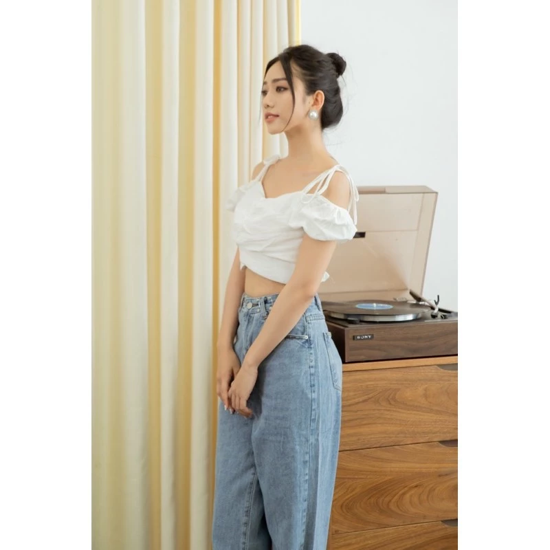 Áo Croptop Xoni Cao Cấp, 3 Kiểu Phối Đồ Sành Điệu 4 Áo Croptop Xoni Cao Cấp, 3 Kiểu Phối Đồ Sành Điệu - Ảnh 4