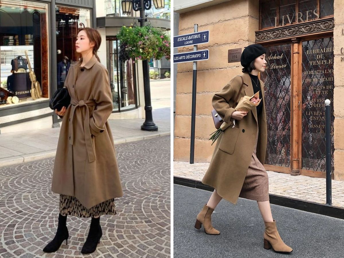 Mix đồ mùa đông phong cách Hàn Quốc nữ ấm áp