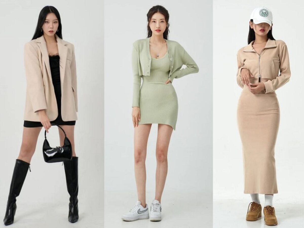 Mix đồ với váy len body dài cá tính