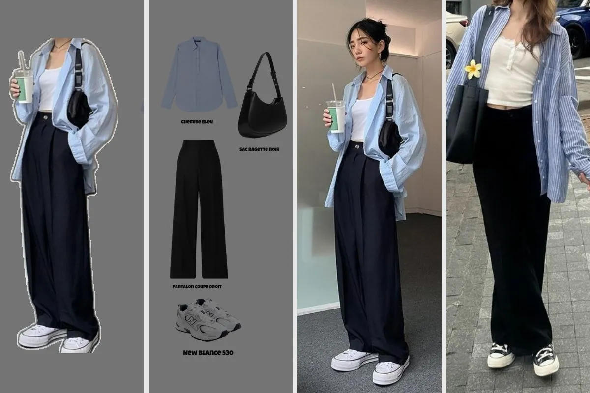 phối đồ đi học nữ kiểu Preppy