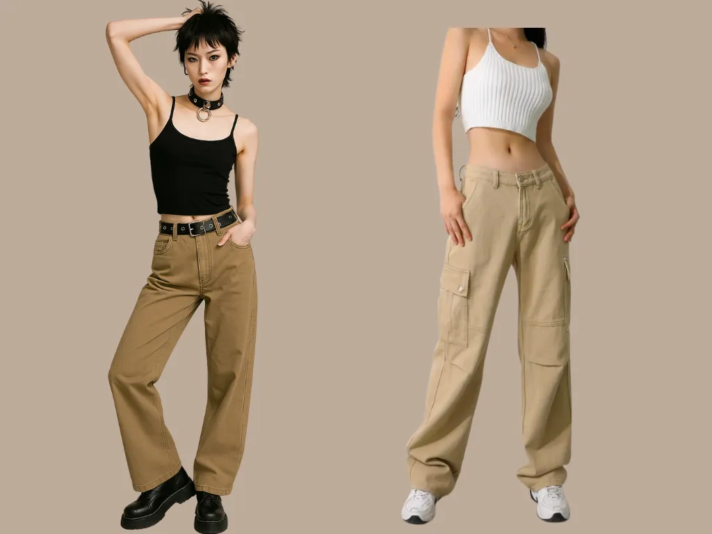 Phối đồ với quần kaki nữ cho người thấp