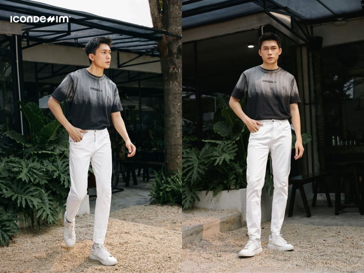 Quần trắng mặc áo gì? 15+ cách phối đồ thời thượng 7 phối đồ với quần trắng nam