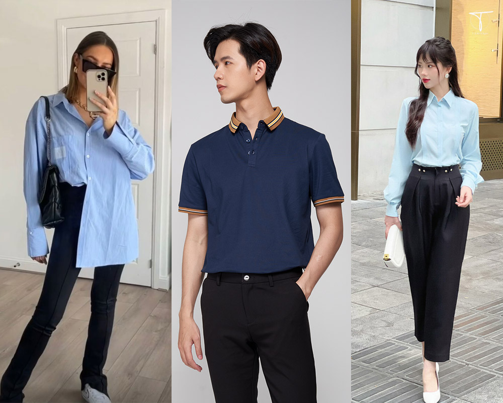 Quần đen mặc áo màu gì cho thanh lịch