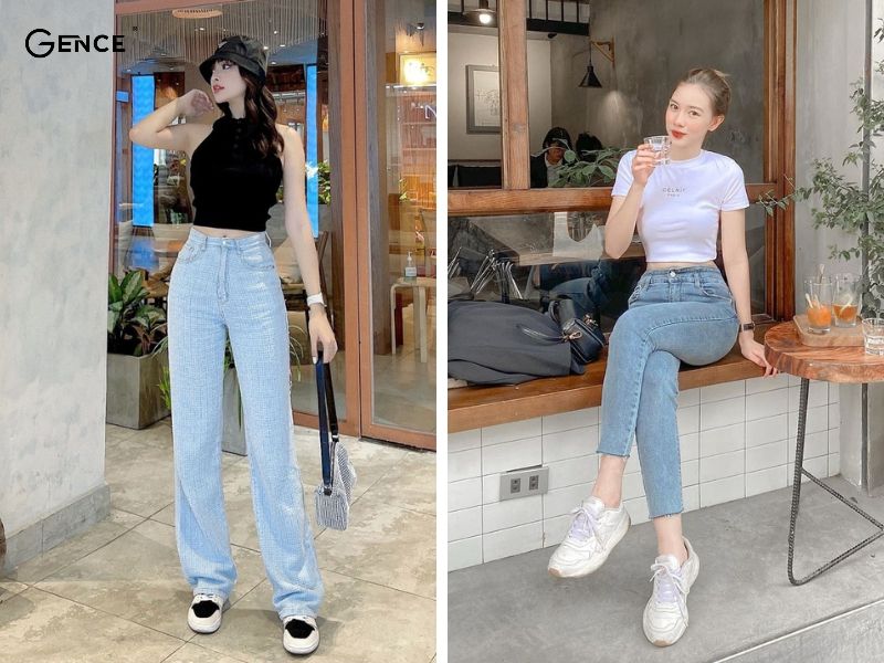 25+ Cách Phối Đồ Với Quần Jean Nữ Sành Điệu Hack Dáng 6 Quần jean nữ kết hợp với áo croptop