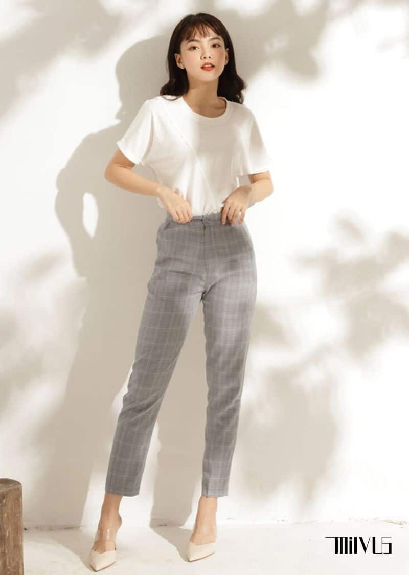 20+ Cách Phối Đồ Với Quần Âu Nữ Thanh Lịch & Hack Dáng 5 Phối đồ với quần âu nữ và blazer