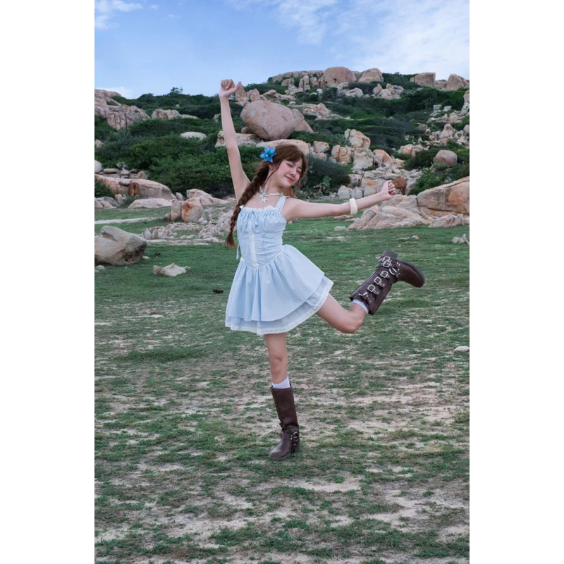 Set Đầm Xanh Rio Vải Tuytsi Cao Cấp, Thanh Lịch Cho Nữ 3 Set Đầm Xanh Rio Vải Tuytsi Cao Cấp, Thanh Lịch Cho Nữ - Ảnh 3