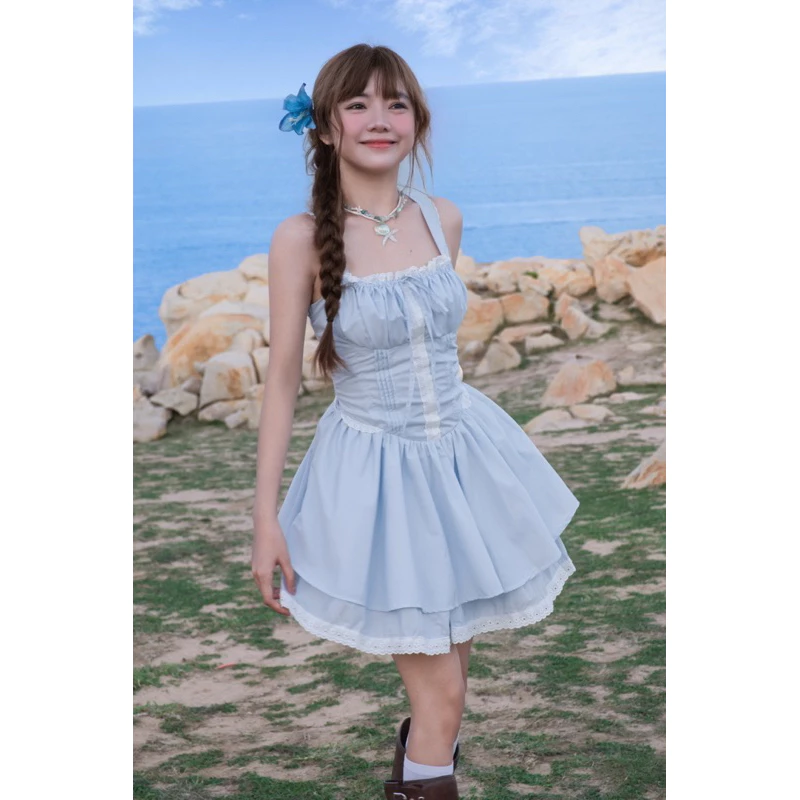 Set Đầm Xanh Rio Vải Tuytsi Cao Cấp, Thanh Lịch Cho Nữ